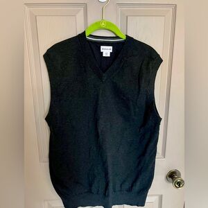 Haggar Men's V-Neck Black Sweater Vest